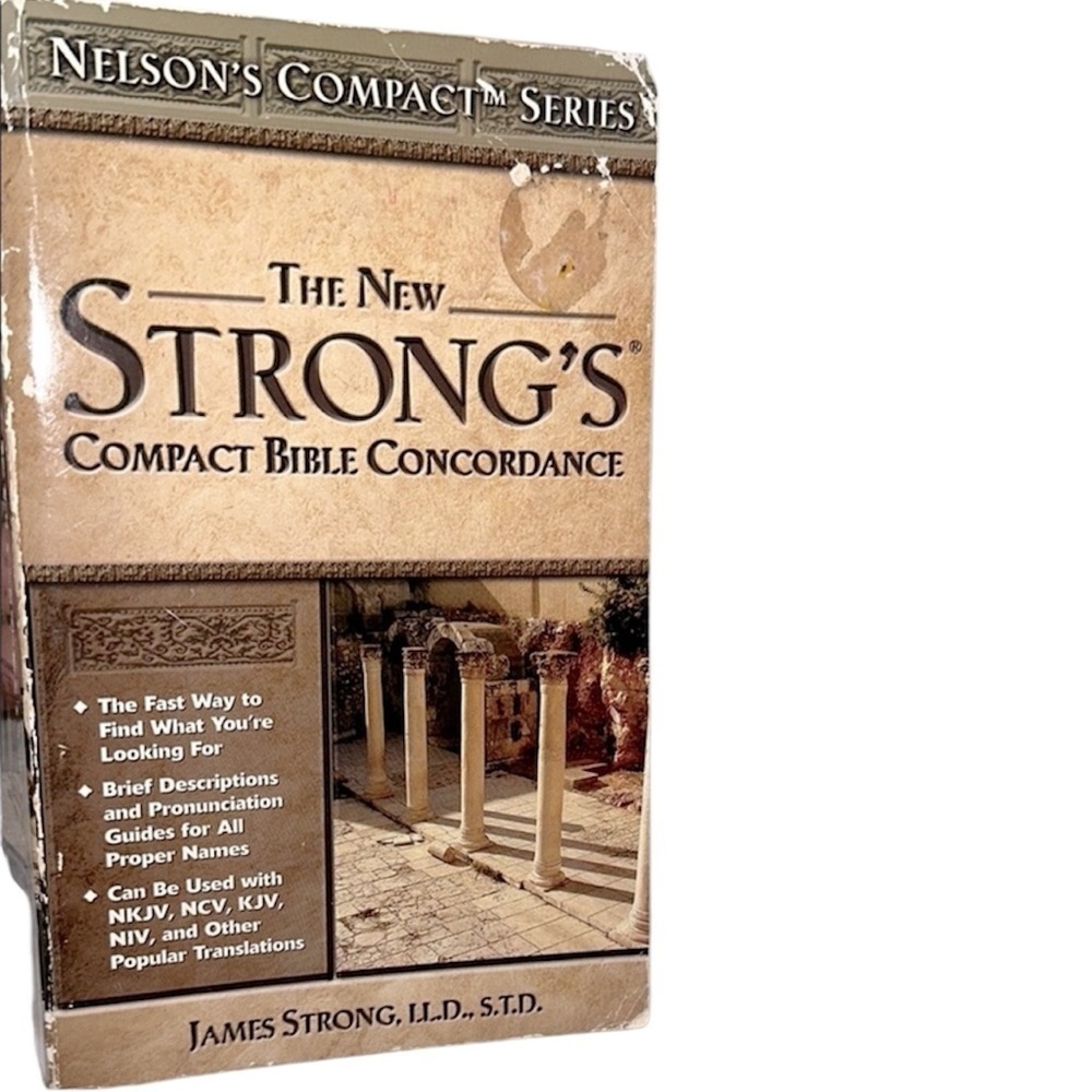 The New Strong's Compact Bible Concordance book guide FREE WITH PURCHASE